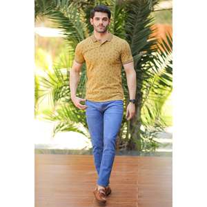 Camiseta Polo Moderna para Hombre YAKUBA, 100% Algodón con Spandex, Tejido Transpirable, Diseño con Cierre y Bordado Oscuro, Unze London - Product Image 4