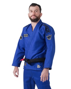 Uniforme de Jiu Jitsu Brasileño de Alta Calidad, Marca Kingz Comp 450 V6, Color Azul, Alta Resistencia - Product Image 1