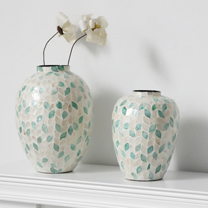 Florero de perlas madre hecho a mano más vendido, florero de concha, jarrón decorativo para el hogar de concha para el hogar, regalo de Navidad 2024 - Product Image 6