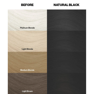 Tinta per Capelli Naturale Nera Semi-Permanente Vegana Senza Ammoniaca Lunga Durata Colore Intenso 100ml - Product Image 4
