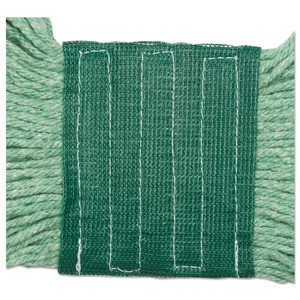 Boardwalk BWK502GNEA 5-inch Wet <b>Mop</b> Head Super Loop Cotton and Synthetic Fiber Medium Green - Product Image 4