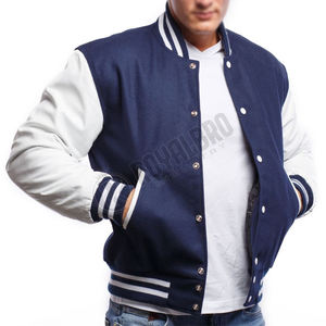 High Street Style Vestes Letterman universitaire de qualité supérieure Noms d'équipe personnalisés de haute qualité Logo brodé Position avant - Product Image 5