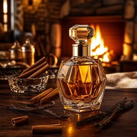Eau de Parfum Orientale Ambre Doré 50ml Parfum Unisexe Flacon en Verre Cristal Cadeau Moyen-Orient Personnalisé OEM Marque Privée