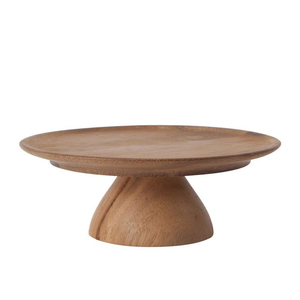 Support à gâteau en bois de qualité unique avec dôme en verre Support à gâteau en bois fait main de concepteur avec dessus en verre - Product Image 5