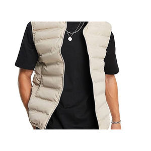 Veste matelassée en gros, veste matelassée de bonne qualité pour hommes, rembourrage en coton chaud, polyester, matériau personnalisé, vêtements de rue, veste d'hiver - Product Image 6