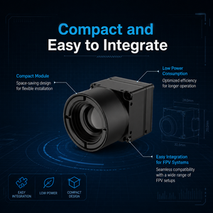 FPV 384x288 <b>Thermal</b> <b>Imaging</b> <b>Camera</b> Module, VOx Uncooled Infrared Sensor for Drone Night Vision - Product Image 4