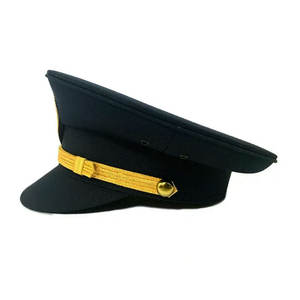 หมวกแก็ปขนสัตว์สีดำปักลายพร้อมหมวกปักลายยุทธวิธีสำหรับเจ้าหน้าที่หมวกมียอดแหลมอุปกรณ์เสริมเครื่องแบบ - Product Image 6