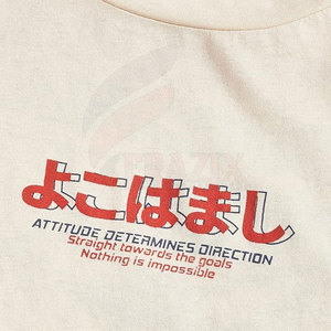 Camisa de hombro caído con estampado de color sólido de último diseño Material de algodón 100% duradero y de secado rápido - Product Image 6