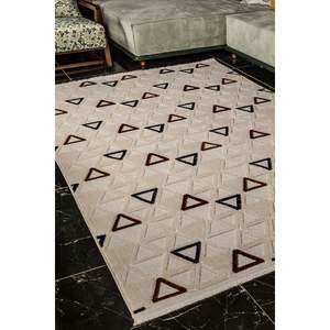 Alfombra Moderna Netline para el Hogar, Alfombra de Polipropileno Resistente, Termosellada, Antideslizante, Elegante - Product Image 5