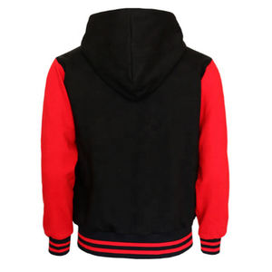 Doublure en polaire douce Veste universitaire de baseball universitaire OEM Logo personnalisé Streetwear Bomber Veste d'hiver extérieure pour hommes - Product Image 3