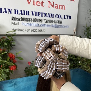 Resalte de color personalizado para extensión de cabello humano de trama única alineada con cutícula vietnamita Europea de doble estirado con cinta - Product Image 3