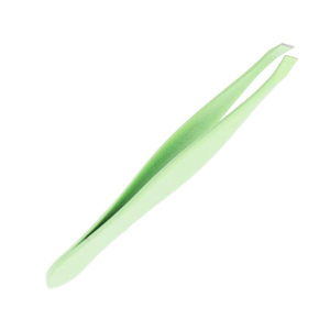 แหนบคิ้วประเภทปลายเอียงสแตนเลสสีเขียว4 "แหนบถอนขนหน้าผาก - Product Image 1