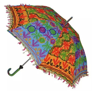 Paraguas Metálico Manual con Panel de Encaje, Paraguas Metálico Plegable, Paraguas de Panel para Bodas, Control Manual, Protección Solar, UM61 - Product Image 5