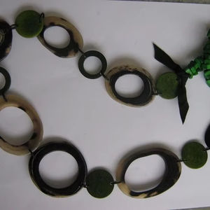 สร้อยคอเขาควายวัวมาใหม่สวยเครื่องประดับกระดูกรูปสัตว์ขัดเงาลูกปัดดีไซน์ธรรมชาติสำหรับผู้หญิงงานแต่งงาน - Product Image 5