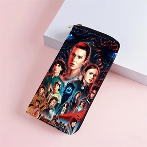 Portefeuille long en cuir PU pour homme et femme, à fermeture éclair, avec plusieurs emplacements pour cartes, série télévisée américaine Stranger Things, best-seller - Product Image 5
