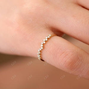 เครื่องประดับเพชร14K สำหรับผู้หญิงคลาสสิกสำหรับปาร์ตี้เครื่องประดับเพชรที่ปลูกในห้องปฏิบัติการทองคำ14K ผลิตตามสั่ง - Product Image 6