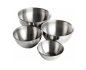 Ensemble de 4 bols à crème glacée en métal écologique Technique polie - Product Image 1
