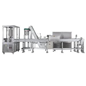 Machine de remplissage de baume à <span class=keywords><strong>lèvres</strong></span> entièrement automatique à 6 buses haute vitesse - Ligne de production à double réservoir de levage avec bouchonnage et refroidissement automatiques - Product Image 1