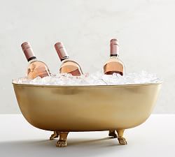 Fantástico diseño de bañera de bebidas, Cubo de vino de forma curva de acero inoxidable de primera calidad para Decoración de mesa, bañera de Bar - Product Image 5