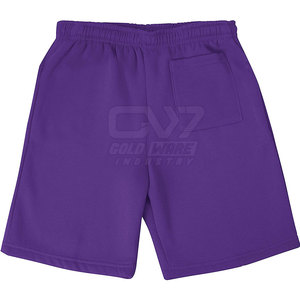 Pantalones cortos de lana de diseño personalizado para hombre, pantalones cortos de lana de color sólido para hombre, pantalones cortos de lana para hombre con tinte de corbata a la venta - Product Image 2