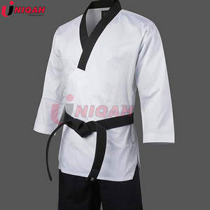 Uniforme de Taekwondo unisexe adulte de haute qualité, impression de logo personnalisée, tissu en coton et polyester pour l'entraînement de MMA et de kickboxing - Product Image 3