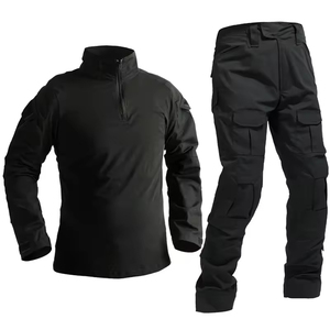Tactical Uniform <b>Canvas</b> Camouflage Shirt Pants Quick Dry Breathable Tactical Hunting Apparel Custom Logo OEM Service Reasonable - Product Image 5