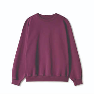 Sweat-shirt à col rond vierge de qualité supérieure, logo personnalisé, 100% coton, sweat-shirts surdimensionnés pour hommes en vente - Product Image 3