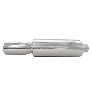 Silenziatore rotondo diametro interno 60mm doppio in acciaio inox - Product Image 3