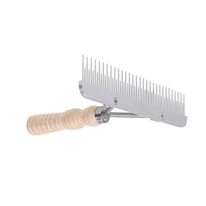 Peigne à curry réutilisable Perth avec manche en bois Soins aux animaux Grande variété d'instruments vétérinaires disponibles Prix bon marché - Product Image 3