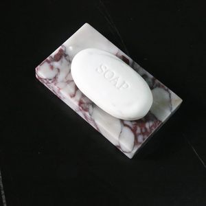 Porte-savon en marbre de luxe de qualité supérieure pour comptoirs de salle de bain Design élégant en pierre naturelle idéal pour la décoration intérieure ou l'usage des invités - Product Image 4