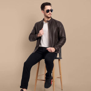 Venta al por mayor de calidad superior Durable a prueba de viento de los hombres chaqueta de cuero mejor diseño de los hombres chaquetas competitivas disponibles en precio asequible - Product Image 4