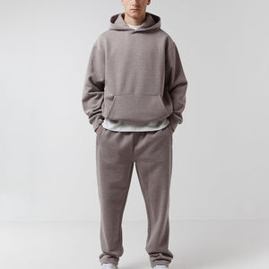 Chándal de algodón personalizado de alta calidad para hombre, Conjunto de sudadera con capucha y Jogger, jersey de gran tamaño, sudaderas con capucha, pantalones de chándal, conjunto lavado para hombre - Product Image 1