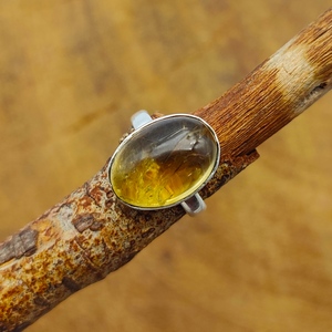 Anillo de piedras preciosas de citrino Natural de plata 925, diseño de trabajo Jali, anillo bohemio, joyería al por mayor, joyería fina, regalo para ella grabado a mano - Product Image 1