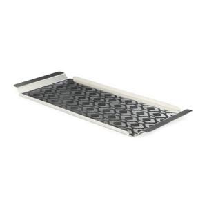 Design moderne 2025 Plateau de service en métal Motif géométrique Feuille pressée décorative Fêtes durables Mariages Prix bon marché Laser - Product Image 2