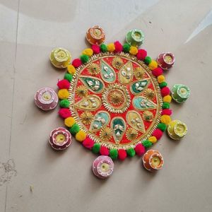 รองเท้าบู้ทแบบดั้งเดิม rangoli การตกแต่งเทศกาลที่หรูหราสำหรับบ้านบรรยากาศดีวาลิอีสเตอร์พิธีฮาโลวีนฉลองสำเร็จการศึกษา - Product Image 5
