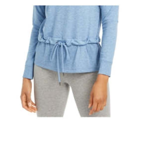 ID Ideology Top da Donna XL con Laccetti Blu Stile Bohémien Casual con Ricami e Logo in Tessuto Popeline Lavorato a Maglia per Primavera Estate Autunno - Product Image 3