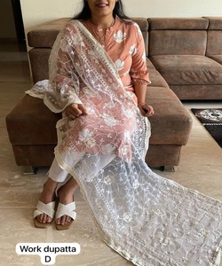 Trajes paquistaníes turcos Les de lujo con Dupattas Indian Punjabi Kurta Sets Ropa de fiesta para damas para Eid y Ramadán - Product Image 2