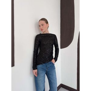 Blusa Brillante con Lentejuelas de Manga Larga al por Mayor - [object Object] - Product Image 2