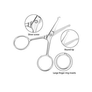 Venta directa de fábrica Nueva edición Tijera facial Punta redonda Cuidado personal Herramientas DE ASEO Mini tijeras y tijeras para unisex - Product Image 2