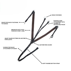 Pechera de Cuero Ajustable de Alta Calidad con 3 Puntos de Anclaje para Equipo Ecuestre, Estabilidad para Silla de Montar, OEM Disponible, ZEN HORSE WORLD - Product Image 2