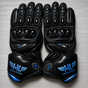 Gants de moto en cuir pour la course, nouveaux modèles 2027, protection complète des doigts, gants de course respirants et ventilés pour side-car - Product Image 1