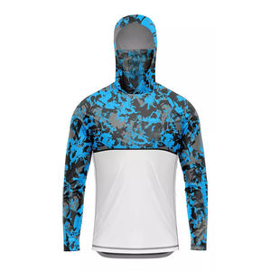 Nueva llegada de buena calidad 100% poliéster Spandex ropa deportiva ropa de pesca camisas con capucha manga larga UPF 50 + camisas de protección solar - Product Image 2