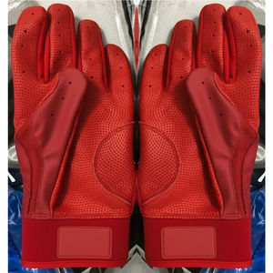 Gants de frappe de baseball en cuir dernier cri pour adultes, hommes, professionnels, manchette longue, fermeture à boucle et crochet, durables, légers, respirants - Product Image 5