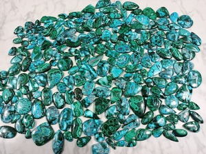 Lote de cabujones de piedras preciosas sueltas de crisocola malaquita, lote de 1 kg, venta al por mayor, joyería malaquita - Product Image 3