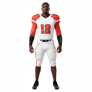Tenue de football américain unisexe tendance de haute qualité à prix raisonnable, ensemble 2 pièces personnalisé par sublimation, grandes tailles - Product Image 4