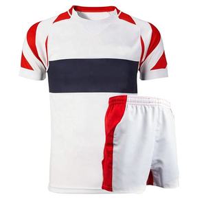 Maillots et shorts de rugby unisexes personnalisés à impression numérique, 100 % polyester, séchage rapide, grandes tailles, haute qualité, emplacements pour logo personnalisé - Product Image 2