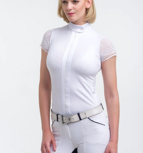 Shemax-Camisa de manga corta para montar a caballo, ropa ecuestre - Product Image 5