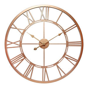 Newly Design Round <b>Clock</b> Roman Numeral Pattern Design With Iron Metal Round Metal Decorative <b>Wall</b> Decor for Home Office Bars - Product Image 6