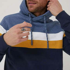 Sweat à capuche pour homme, style streetwear d'hiver, logo imprimé personnalisé, impression numérique, séchage rapide, couleur unique, fermeture éclair, en polyester/coton - Product Image 5