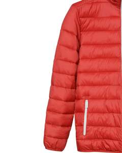 Veste matelassée légère pour homme en rouge avec fermeture éclair sur le devant, veste d'hiver décontractée et chaude pour l'extérieur et le quotidien - Product Image 3